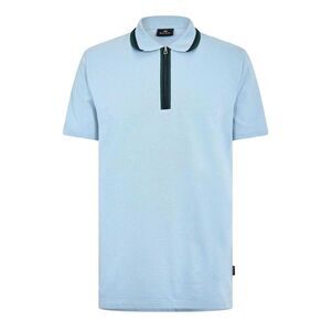 Paul Smith Mens Zipped Tailored Short-Sleeved Polo Shirt / Blue